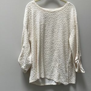 Rose + Olive cream top